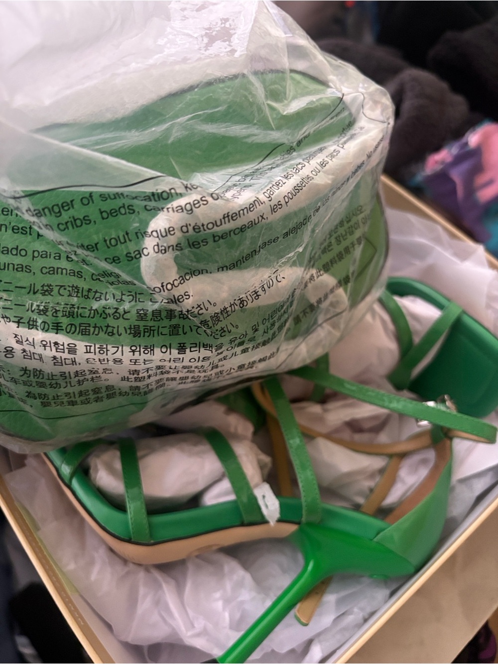 Michael Kors Green Strappy High Heel Sandals